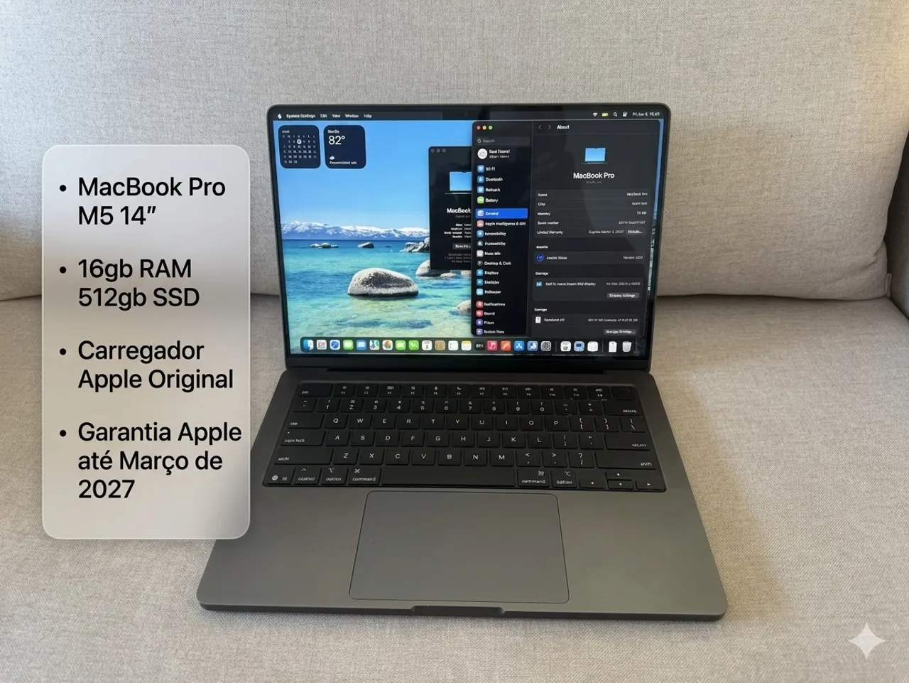 MacBook Pro M4 Chip M4 16GB 512Gb armazenamento Preto - Notebooks