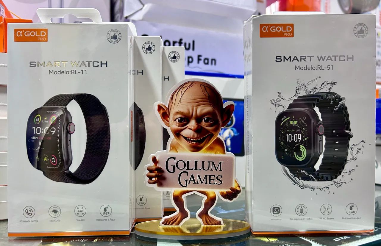 Relógio Smart Gold RL Séries Top!
