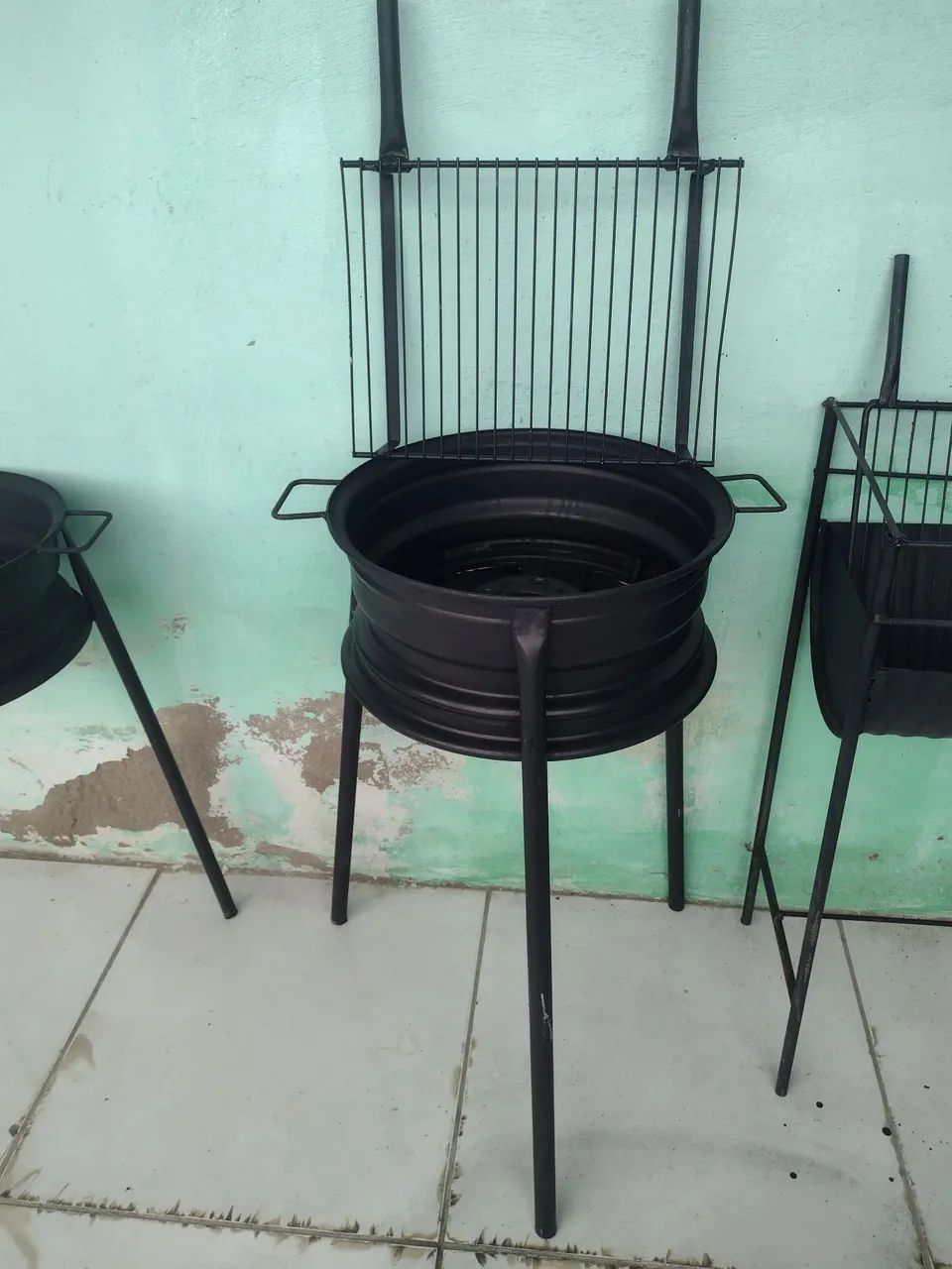 Churrasqueira aro e grelha  - Foto 4