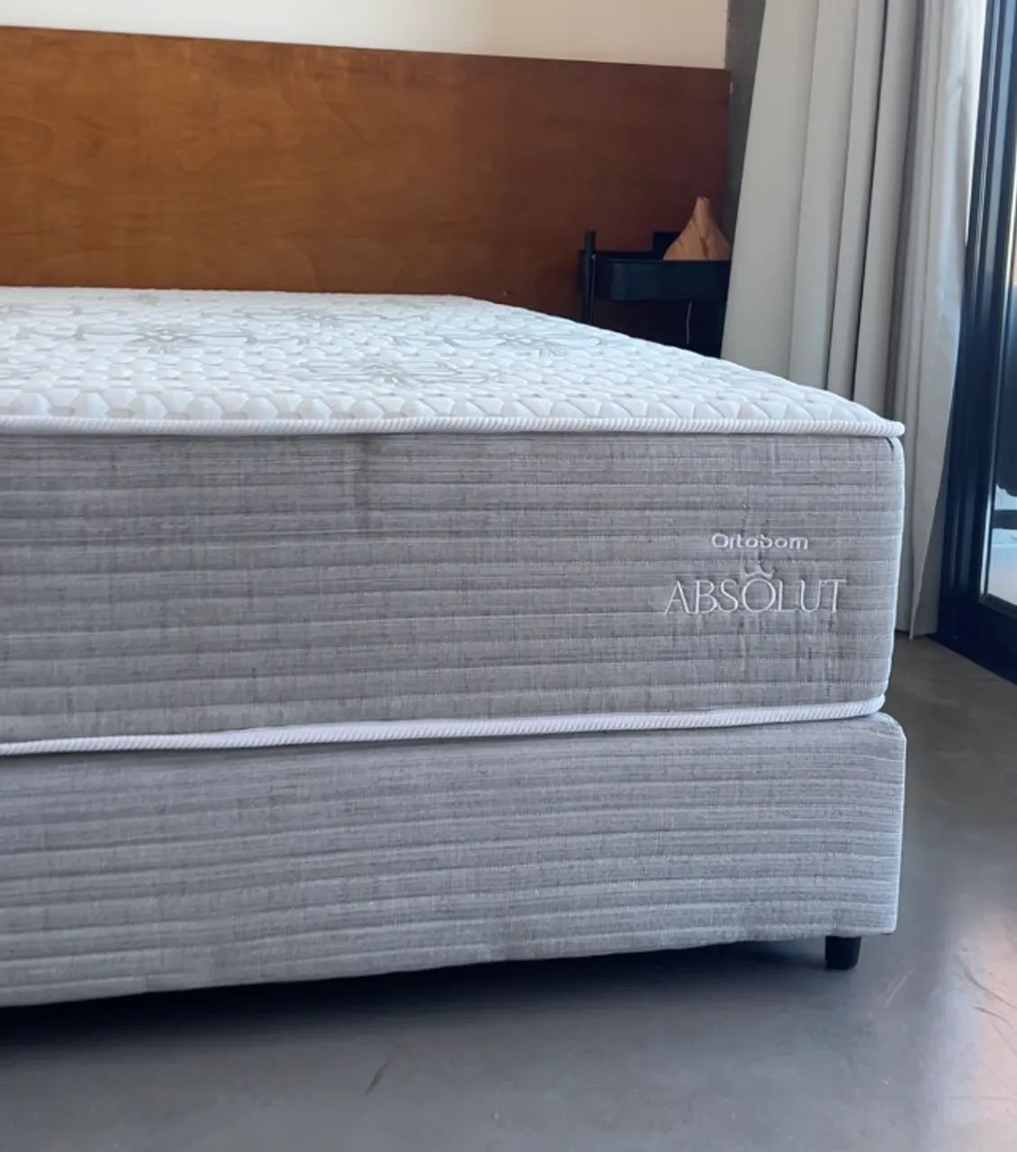 Cama Queen Ortobom Absolut 2.4 Completa ? Apenas 7 Meses de Uso - Foto 2