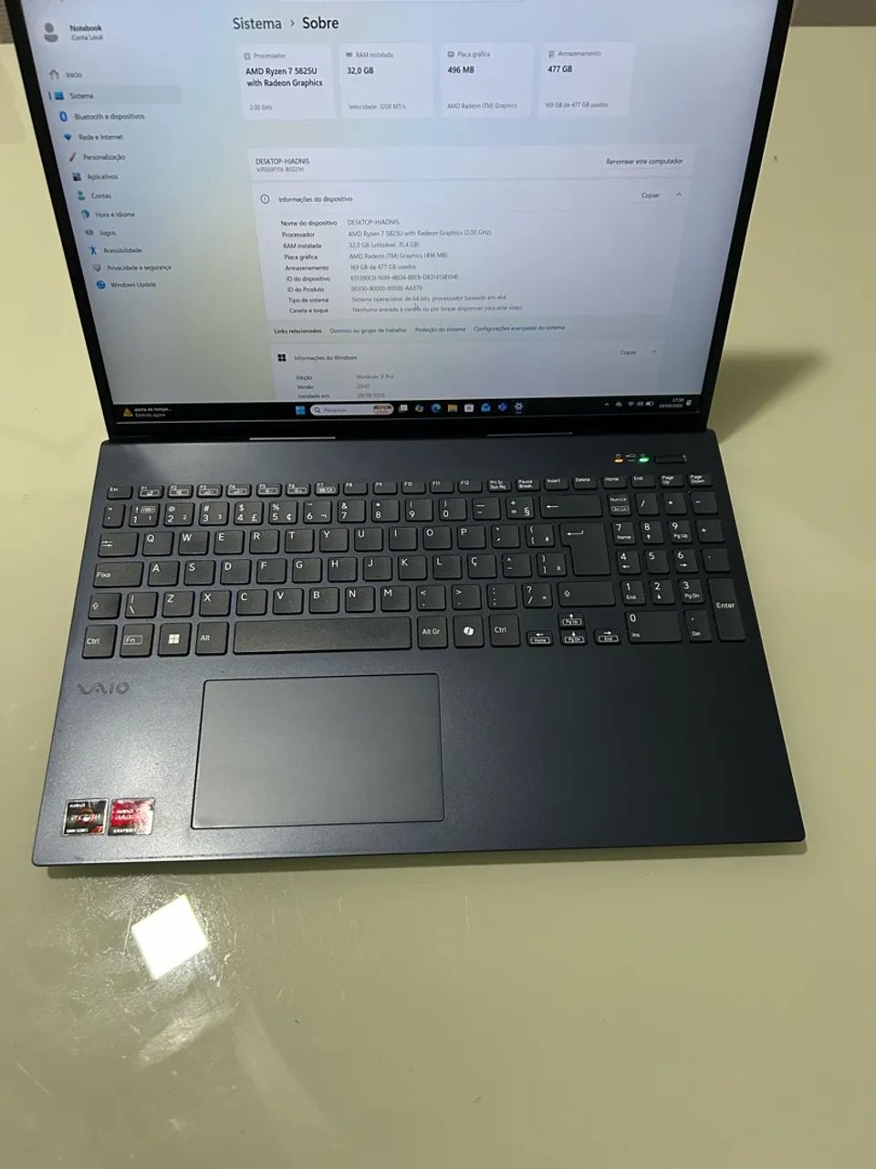 Notebook VAIO FE16 32gb de RAM - Foto 2