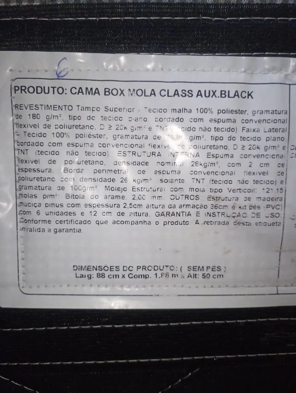 Bicama tipo box solteiro, marca  Design colchões 