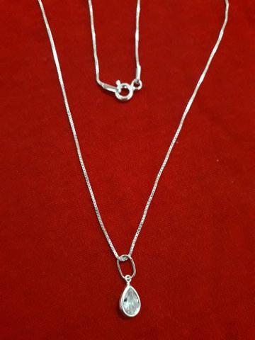 Colar Prata Feminino 45cm