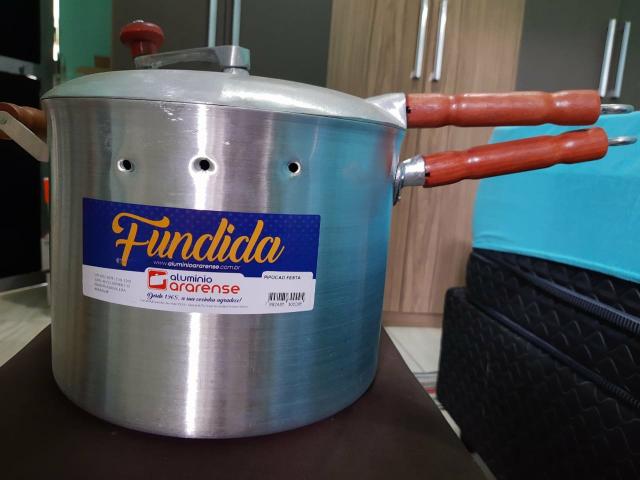 Pipoqueira alumínio batido