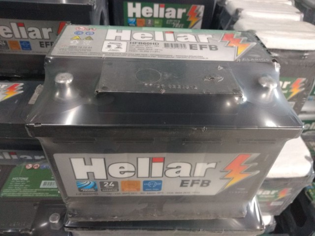 Bateria Heliar 72  amperes EFB start stop  (nova) - Foto 2