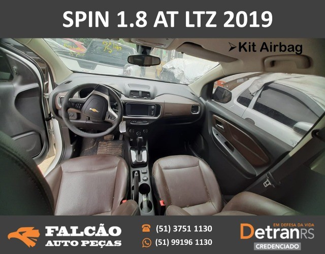 chevrolet spin 1.8 automatica ltz 2019/2019 flex sucata em peças - Foto 3