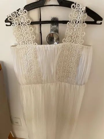 Vestido beje longo - Foto 4