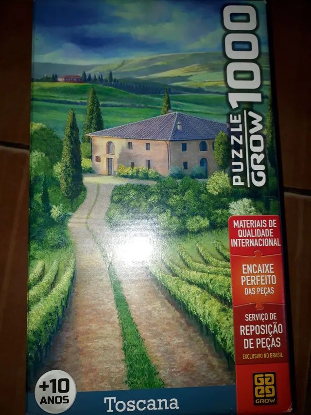 Quebra-Cabeça - 1000 Peças - Toscana - Grow