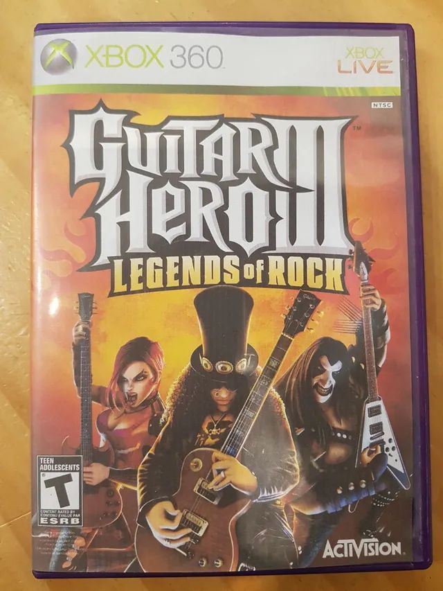 Jogo Guitar Hero III Legends Of Rock Xbox 360 Usado - Meu Game