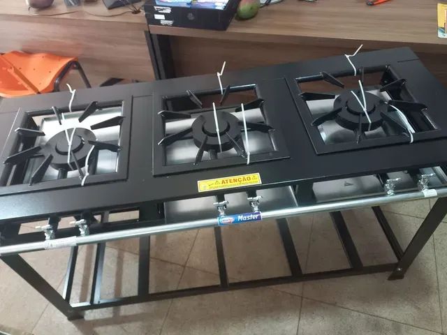 Fogão 3 Bocas Perfil 40x40