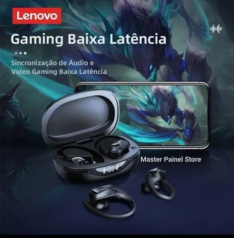 Fone Ouvido Bluetooth Lenovo Base Carregamento com Indicação Carga  - Foto 3