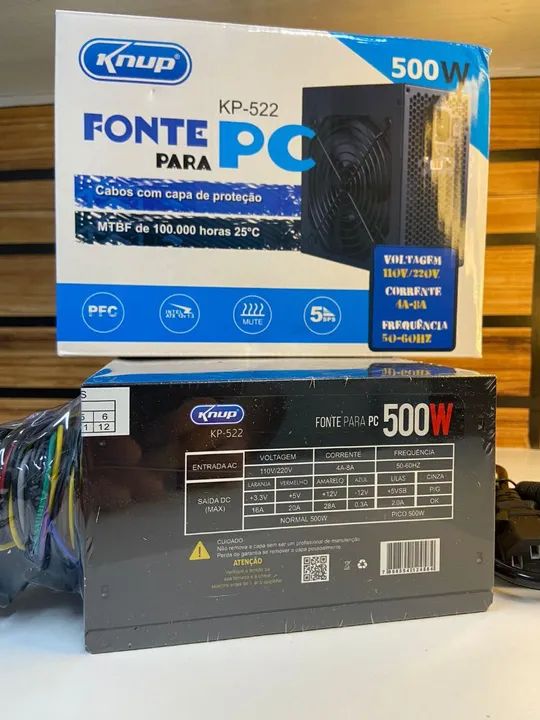 Fonte para PC Knup KP-522 500W