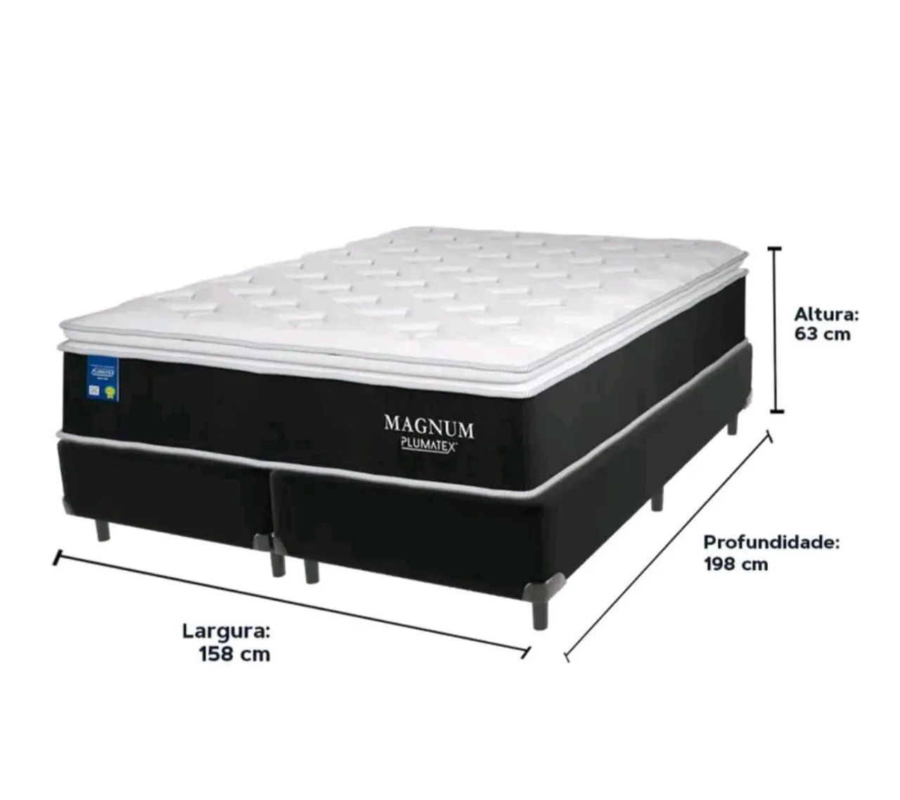 Colchao Box Queen Nova Nunca Usada - Foto 3