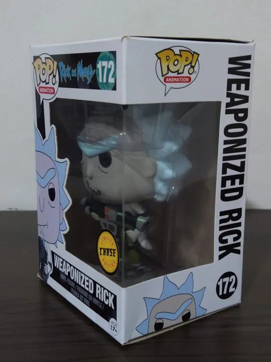 Funko Pop Weaponized Rick Chase 172 - Caixa com Detalhes - Rick