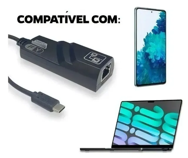 5198 | ADAPTADOR USB TIPO-C PARA LAN ETHERNET RJ45