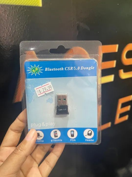 Promoção Mini Adaptador Bluetooth Usb Csr Ver. 5.0 Dongle Receptor Nf
