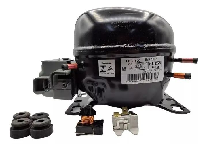 Compressor Embraco 1/4+ 220v R134A  - Foto 4