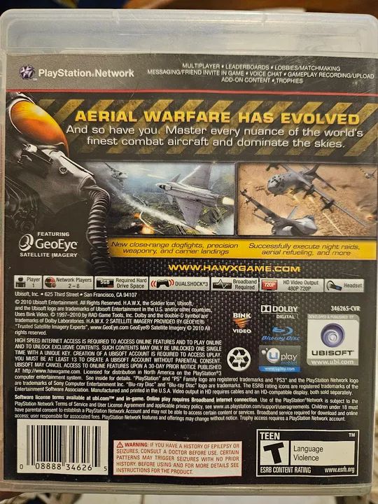 Vendo jogo PS3 original TOM CLANCYS HAWX 2 - Foto 2