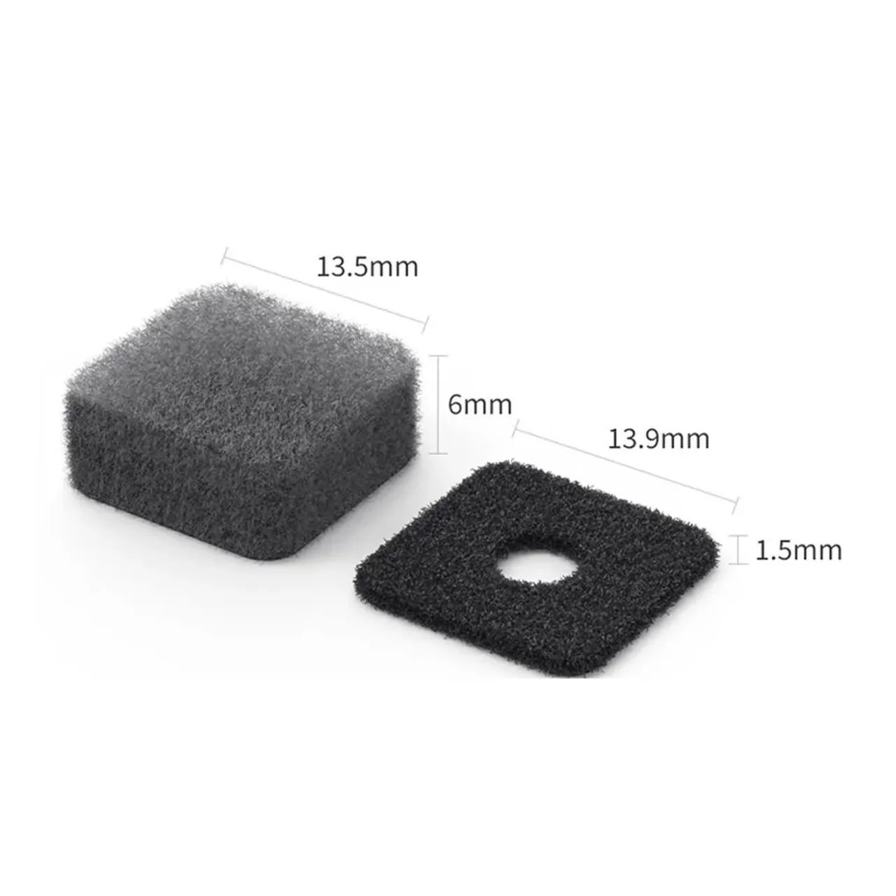 Espuma anti ruído para câmera de ação 