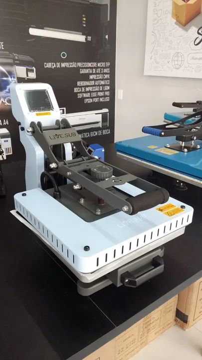 Prensa Plana Manual 38x38cm Com Gaveta Live Sub