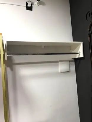 1 arara de roupas mdf branco novo