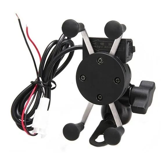 Suporte Celular Moto Com Carregador