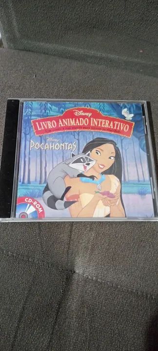 CD-ROM Livro Animado interativo pocahontas Disney