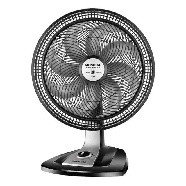 Ventilador Mondial Turbo Force 40cm, 8 pás, 140W, 3 veloc. (20% Mais Vento)-110V - NOVO