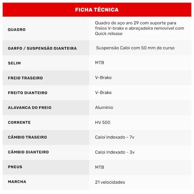 Bicicleta Caloi Velox Aro 29 - Foto 6