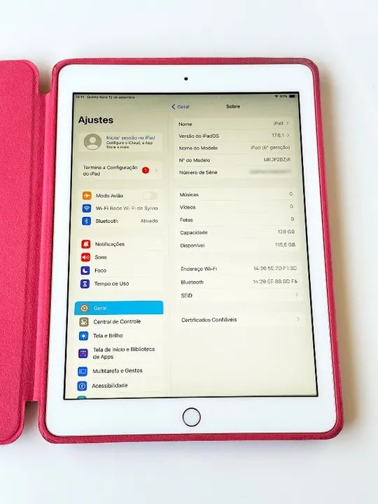 iPad 6a Geração 128 Gb Dourado - Foto 5