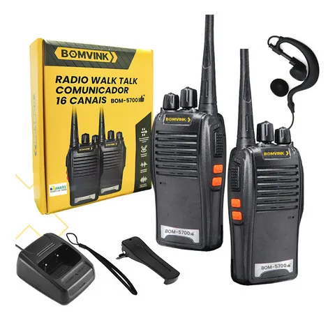 Radio Walk Talk comunicador 16 canais BOM-5700