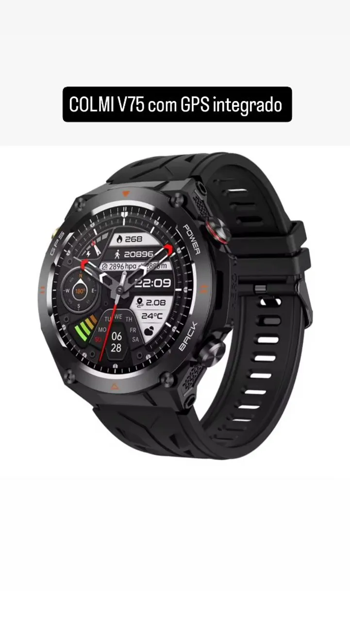 Smartwatch Colmi V75 GPS integrado - Lacrado