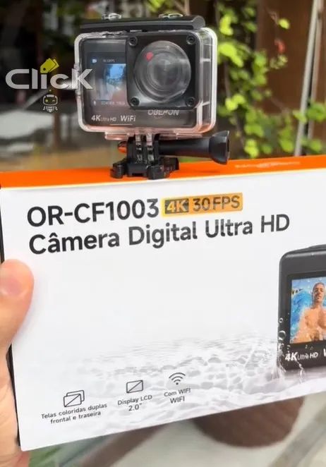 Câmera Filmadora Digital Sports Ultra-HD com WI-FI (Ac. cartões) - Foto 3