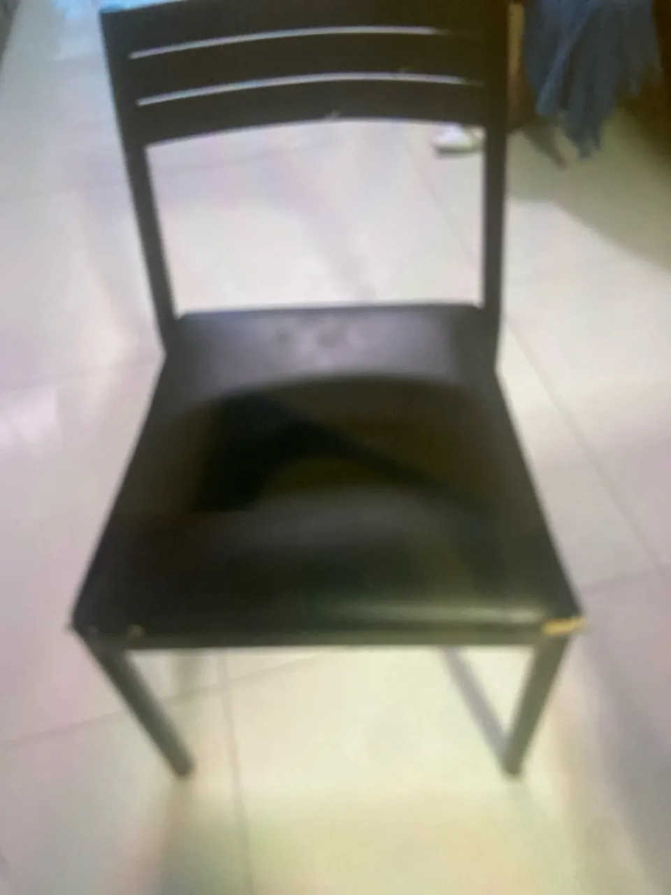 Cadeira em alumínio preta tok stok