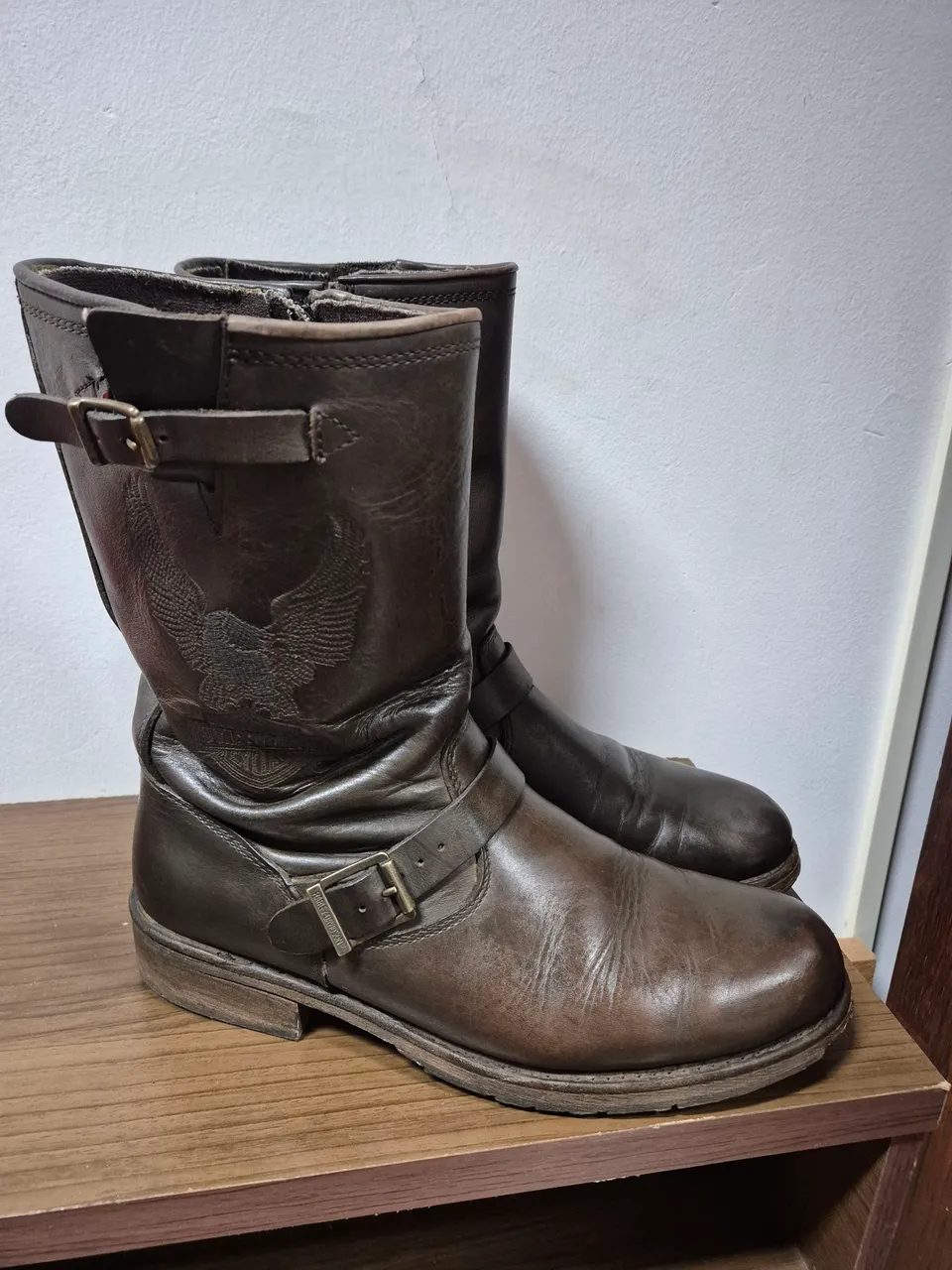 Botas Harley Davidson em Couro - Marrom