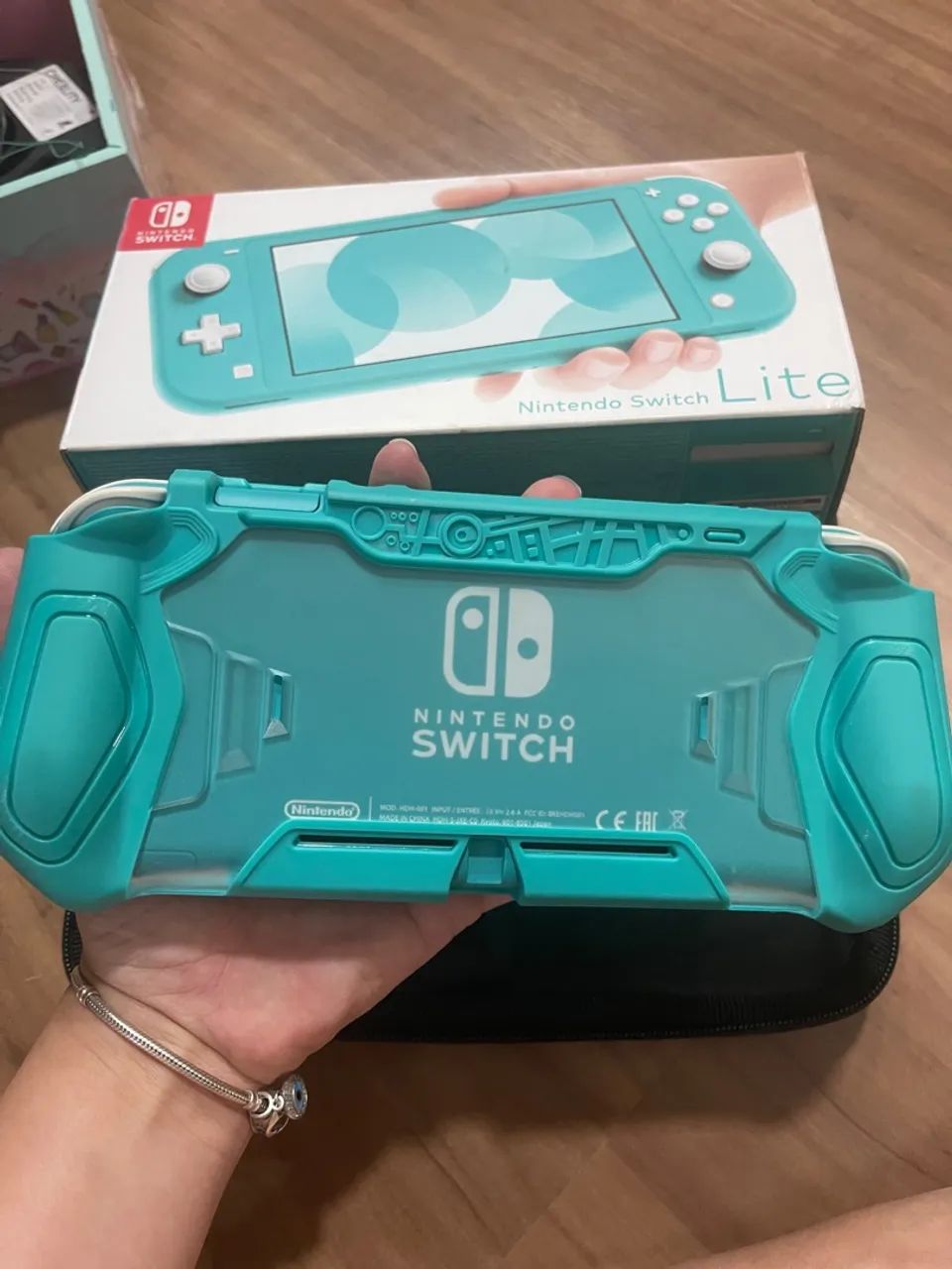 Nintendo Switch Lite - Turquesa - Novo - Foto 3