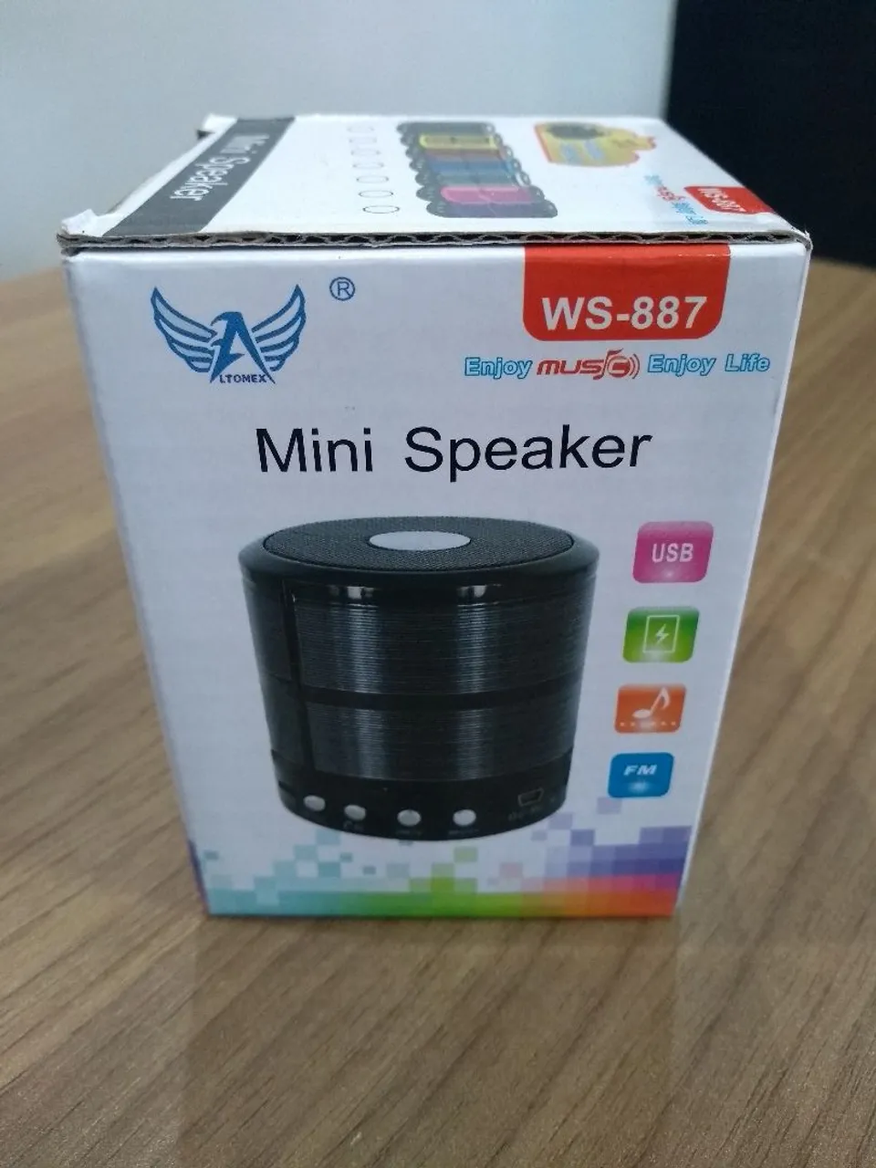 Mini Caixa de Som Bluetooth WS-887 - LTONEX