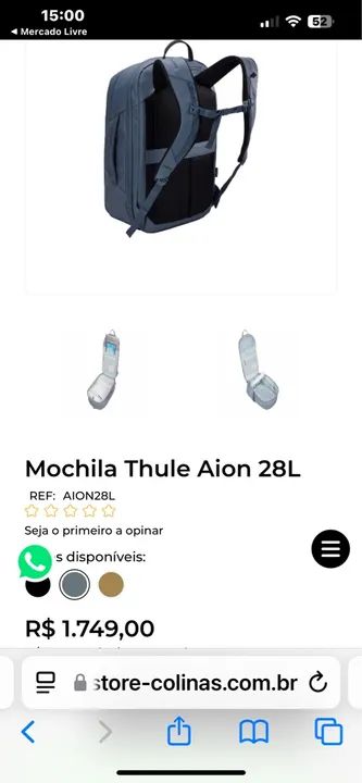 Mochila Thule Aion 28L - Nova - Foto 3