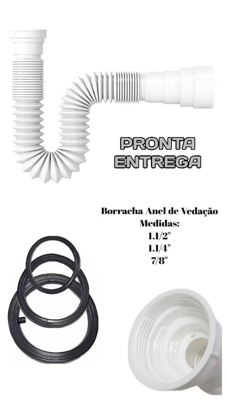 SIFÃO SIMPES SANFONADO (01 UNIDADES) - Foto 2