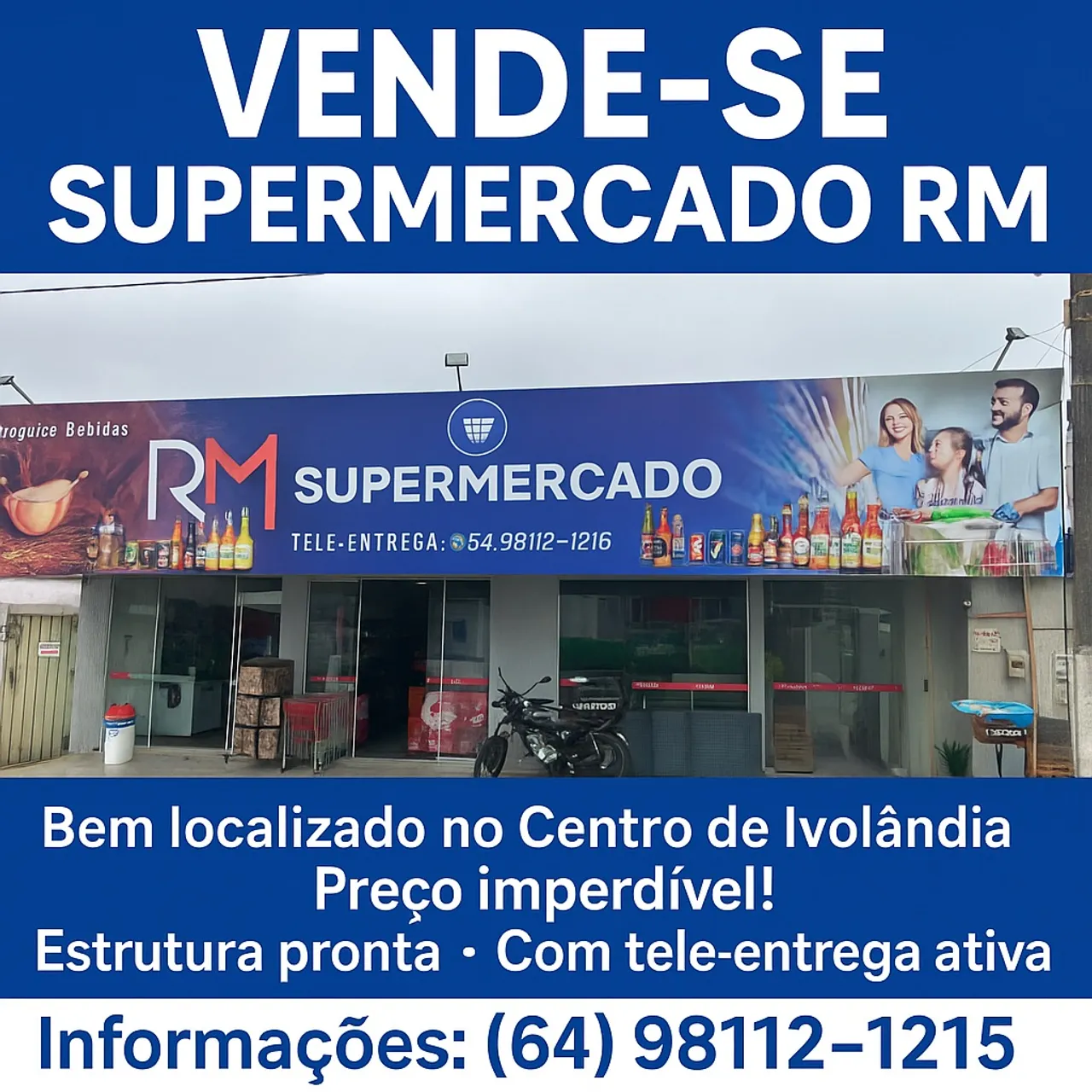 Supermercado bem localizado preço imperdível