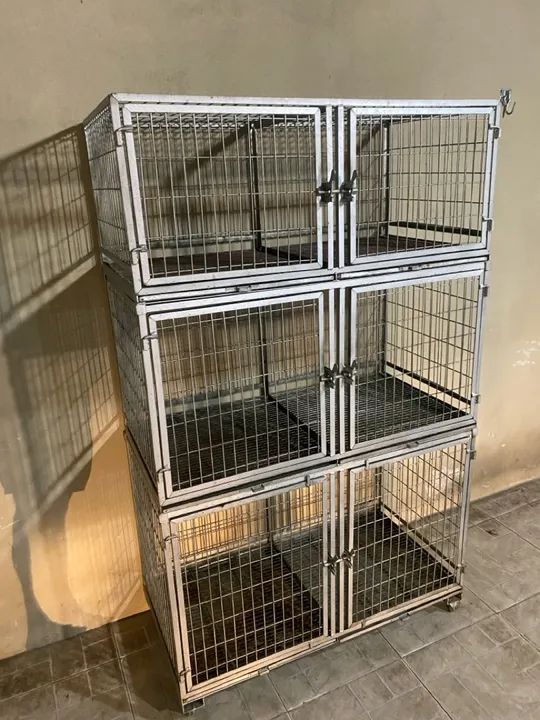 Gaiola para cães  - 3 andares
