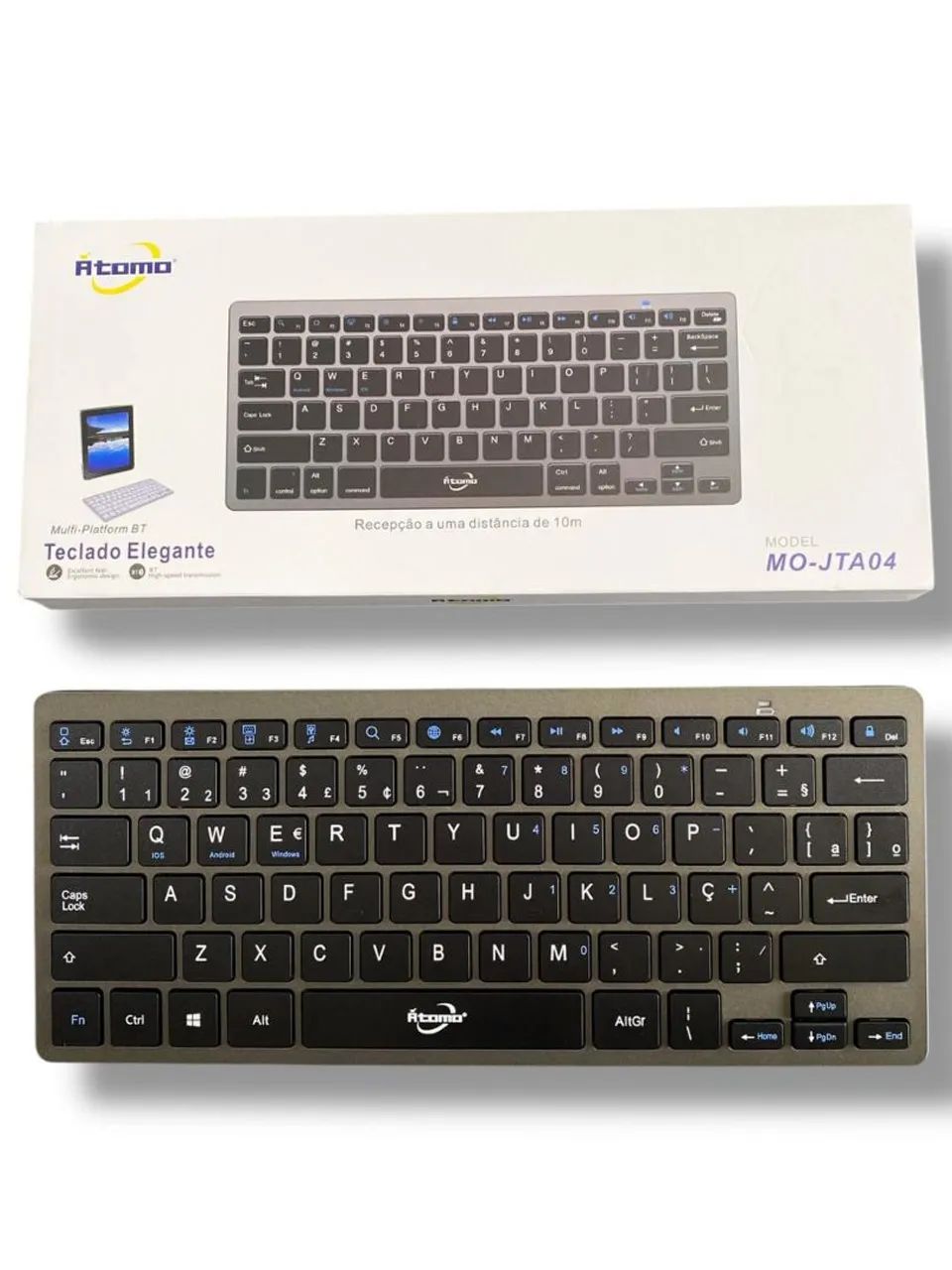 TECLADO SEM FIO BLUETOOTH ÁTOMO MO-JTA04 - Foto 5