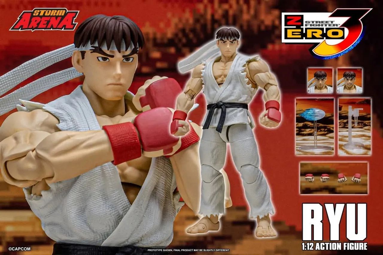 Storm Collectiblesストリートファイターリュウ1/12Arena Ryu 1:12 Storm Arena Action Figure Street Fighter Lacrado