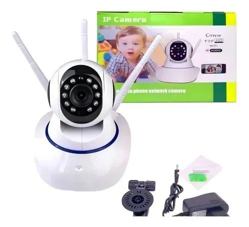 Câmera wifi 3 antenas
