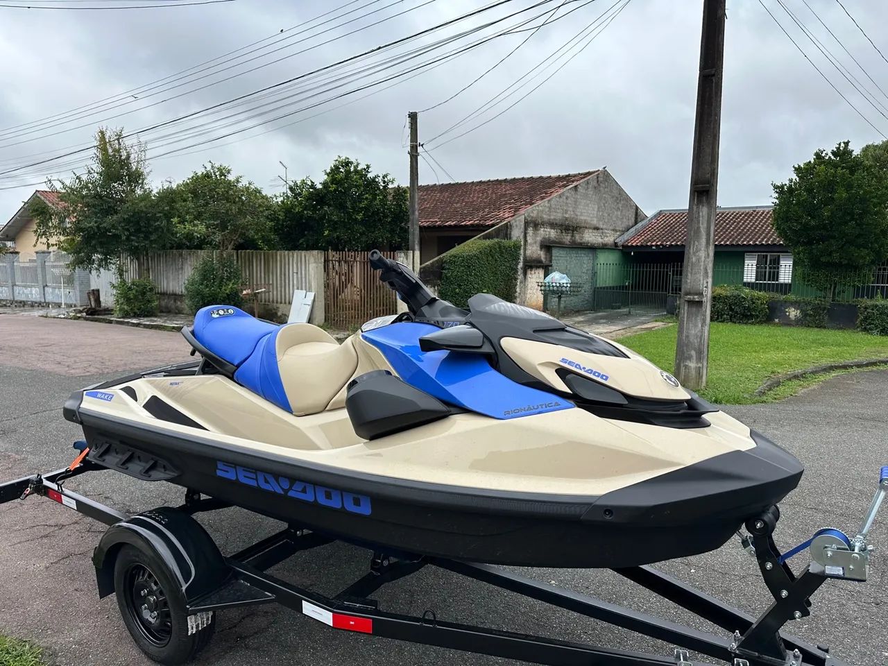 Jet SKY Wake 2025 OKM ,sem uso 170 com carretinha c/som original , escada - Foto 5