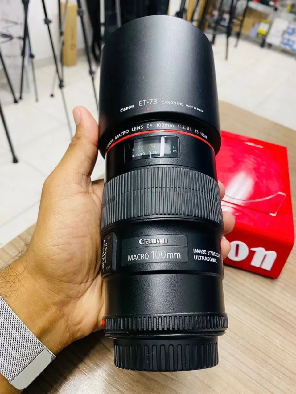 Lente Canon EF 100mm f/2.8L IS USM Macro - Série L