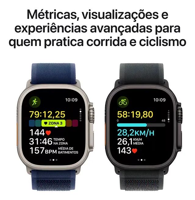 Apple Watch Ultra 2 GPS + Cellular ? Caixa preta de titânio de 49 mm ? Pulseira Oceano pre - Foto 4