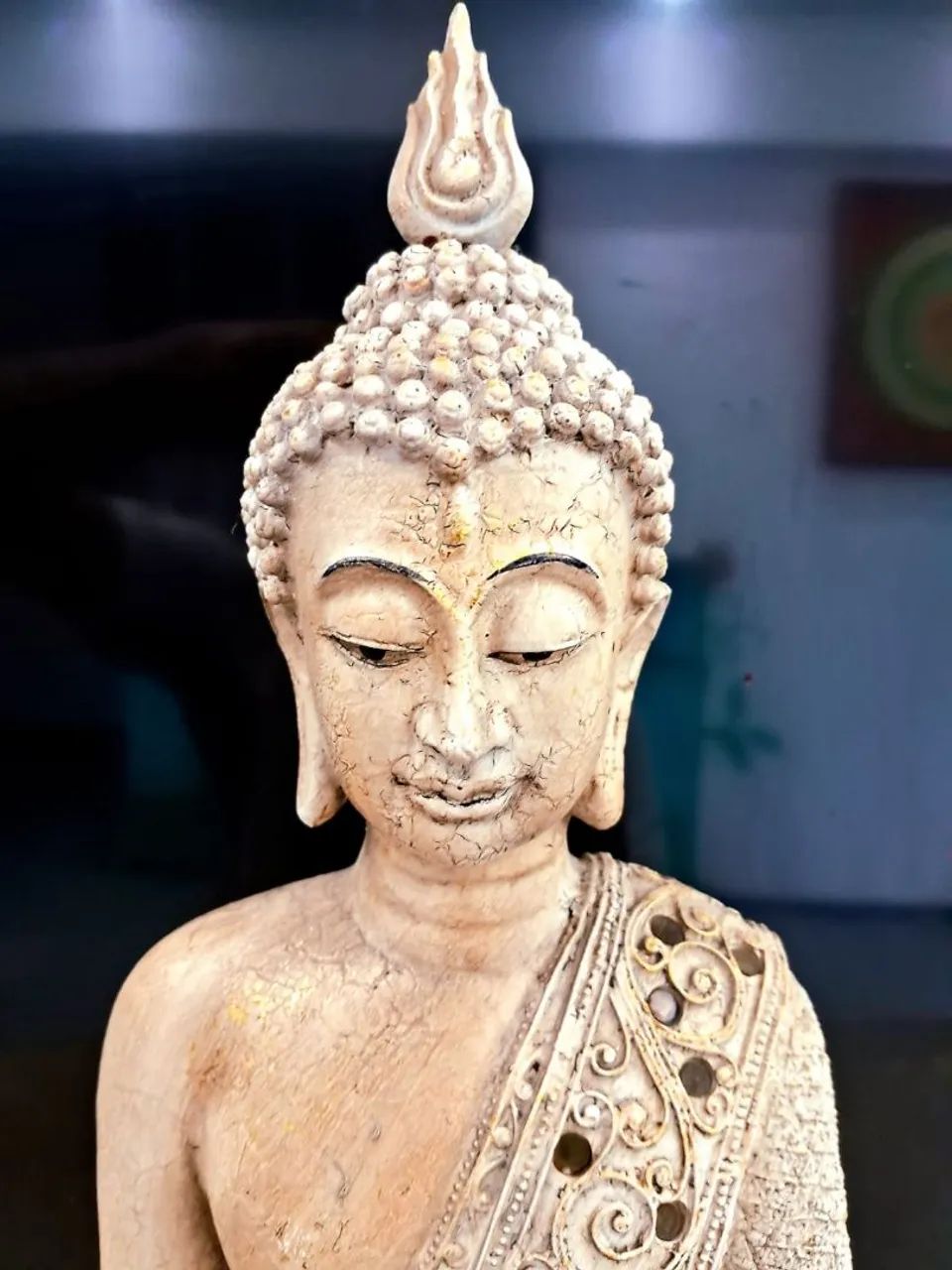 Estátua de Buda em Resina para Decoração - Foto 4
