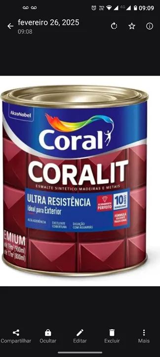 Tinta Coralit Ultra Resistência Premium - 10 Litros - Foto 2