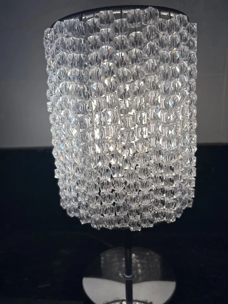 Abajur Pedraria Transparente  - Foto 3